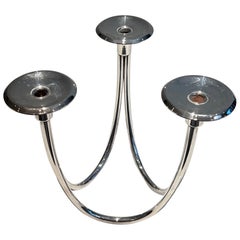 Design Versilberter Metall-Kerzenleuchter