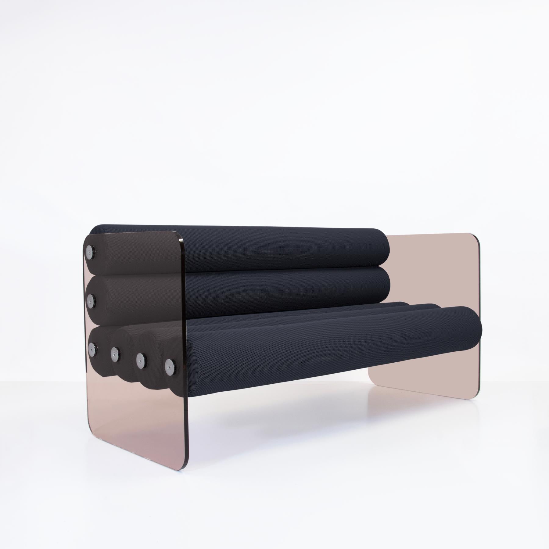 Design-Sofa Mw01 aus Bronze, hergestellt in Frankreich, entworfen von Olivier Santini (Französisch) im Angebot
