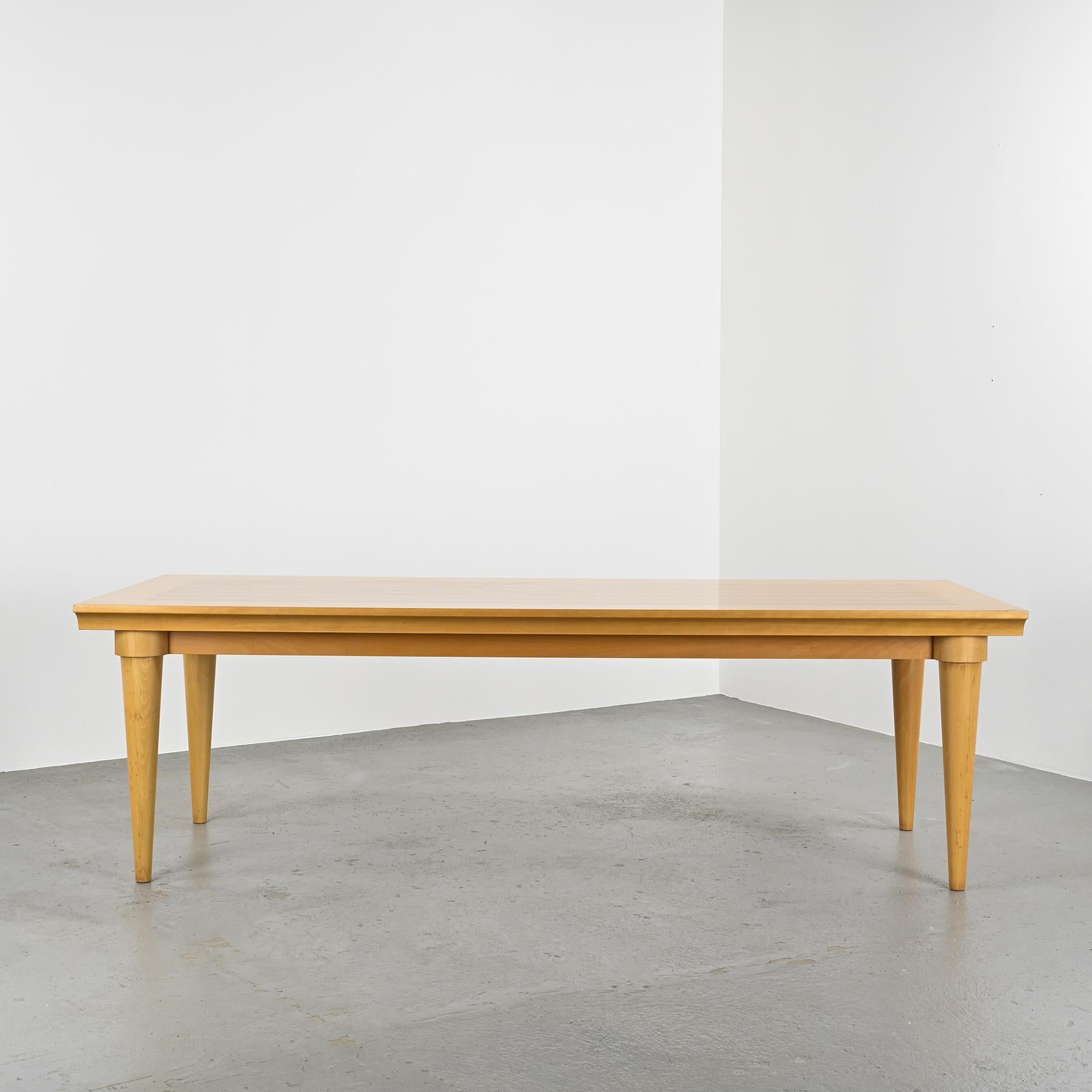 Post-Modern Design Solid Beech Dining Table, Driade circa 1980 For Sale