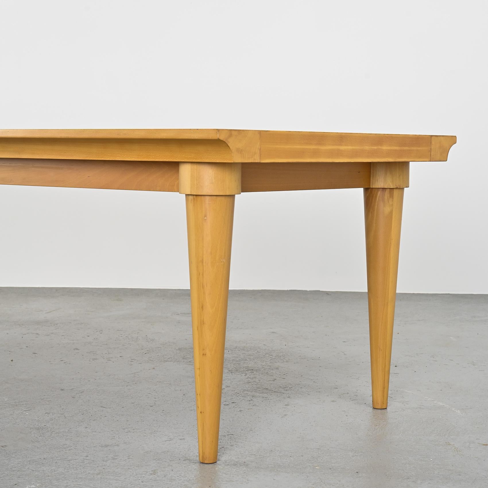Italian Design Solid Beech Dining Table, Driade circa 1980 For Sale