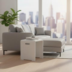 SGABY Design Stool by Limac: Modern Steel & Regenerated Leather