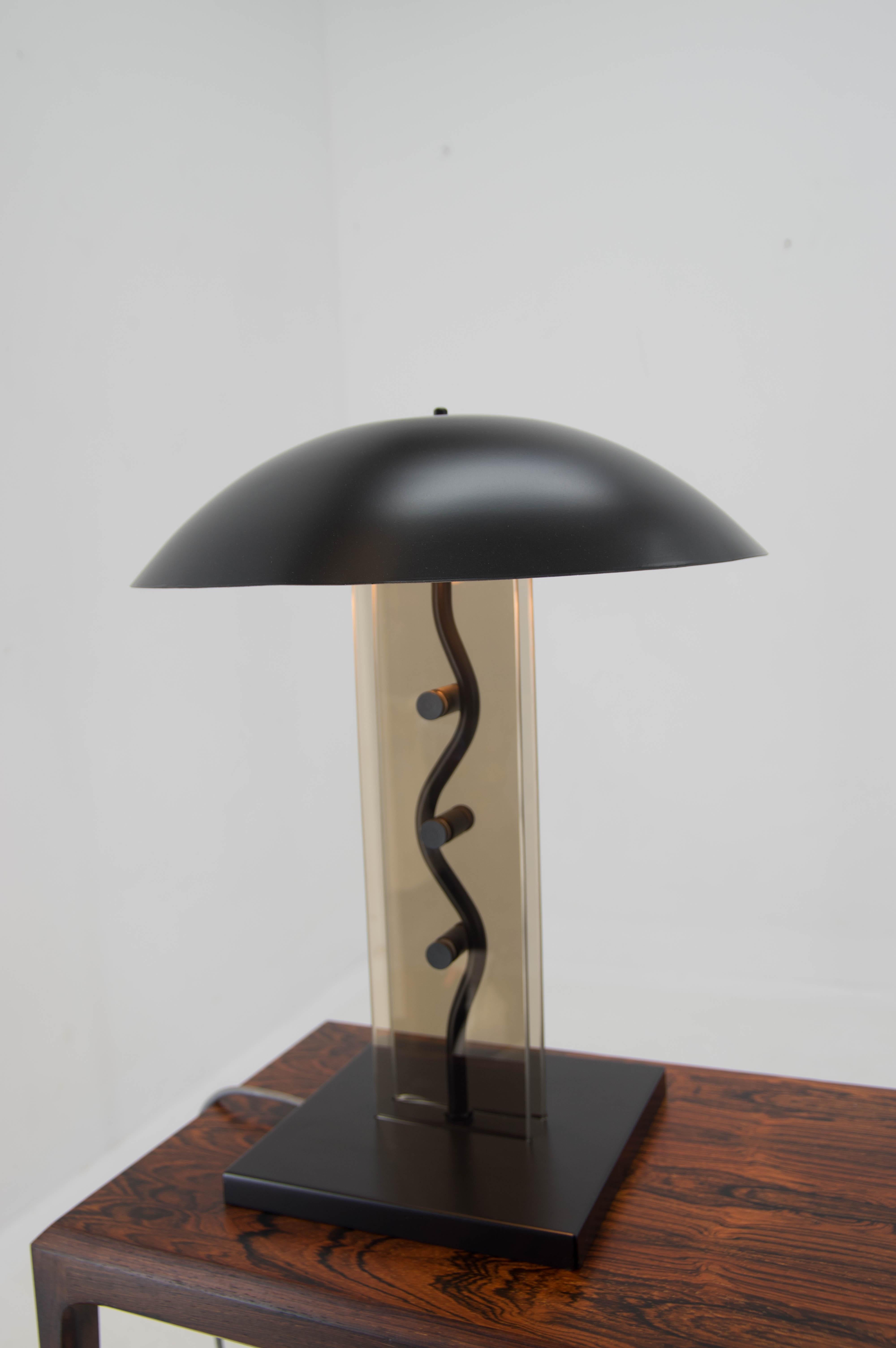 Mid-Century Modern Design Table Lamp by Kamenicky Senov, 1980s For Sale