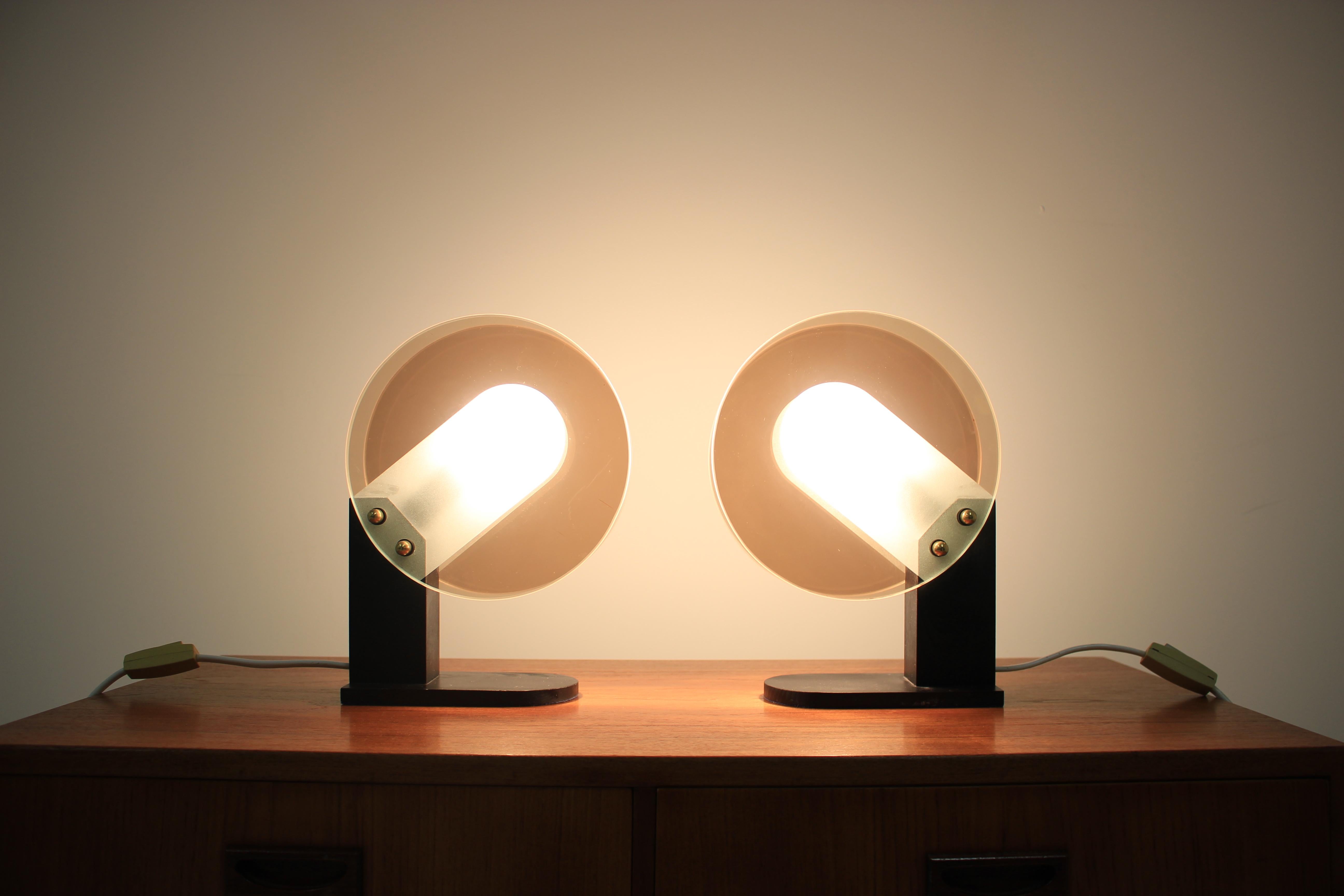 Design Table Lamps, 1980s In Good Condition In Praha, CZ