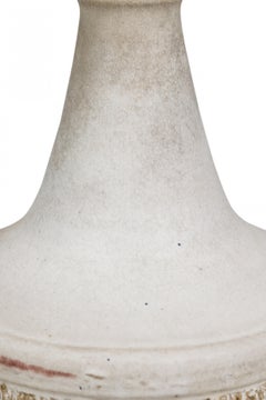 Design Technics American Ceramic Heavy Texture Beige Chalk Glazed Table Lamp