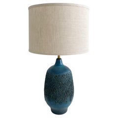 Used Design Technics Blue Studio Pottery Lamp