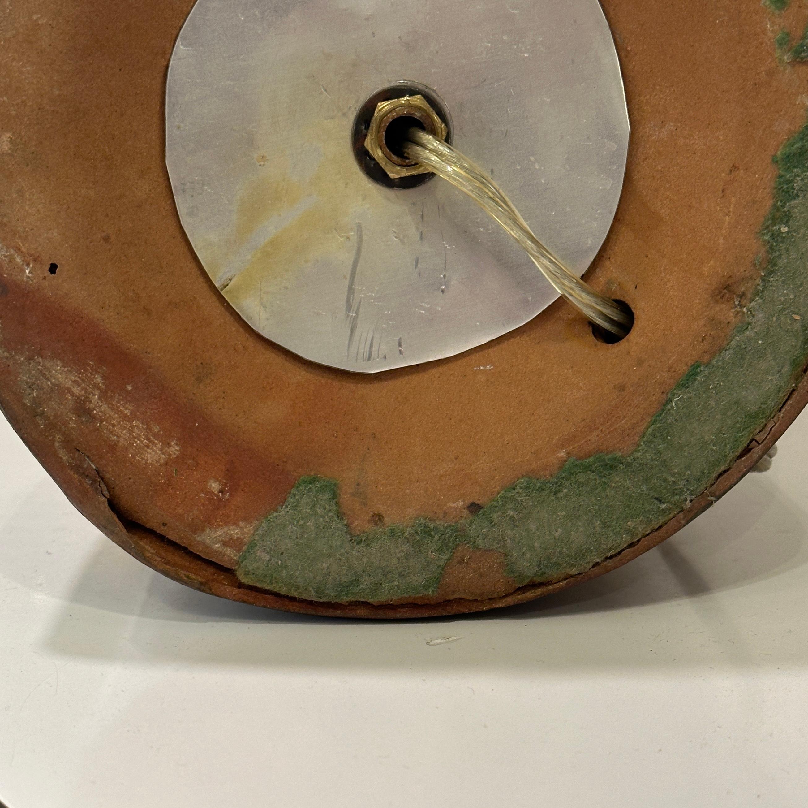 Design Technics Lámpara de cerámica en tono marrón con pantalla original de fibra de vidrio, ca. 1950 en venta 5
