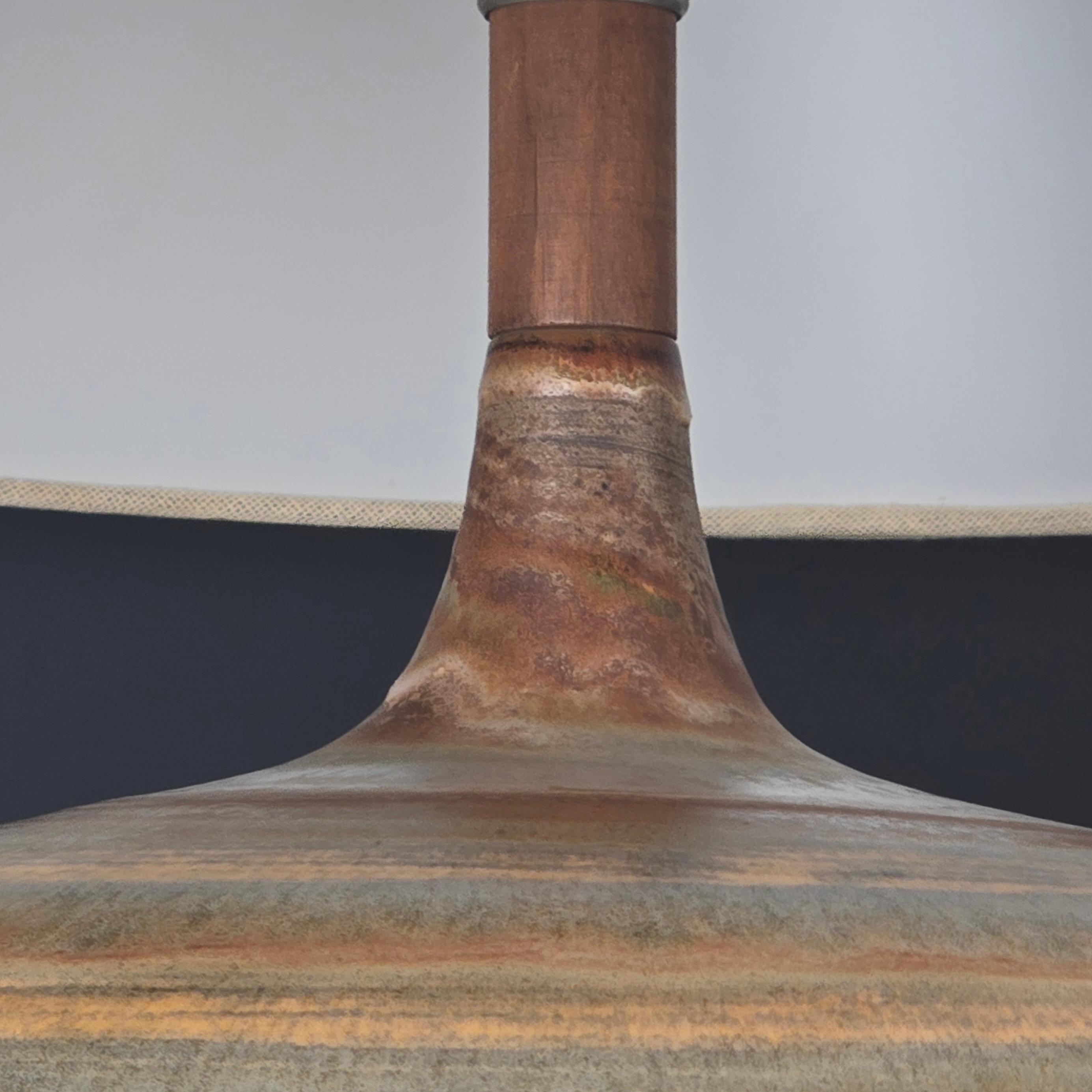 Custom Design Technics Planetary-Glazed Ceramic Table Lamp, Mid-1950s For Sale 5