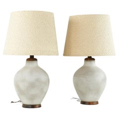 Design Technics Style Mid Century Massive Table Lamps - Pair