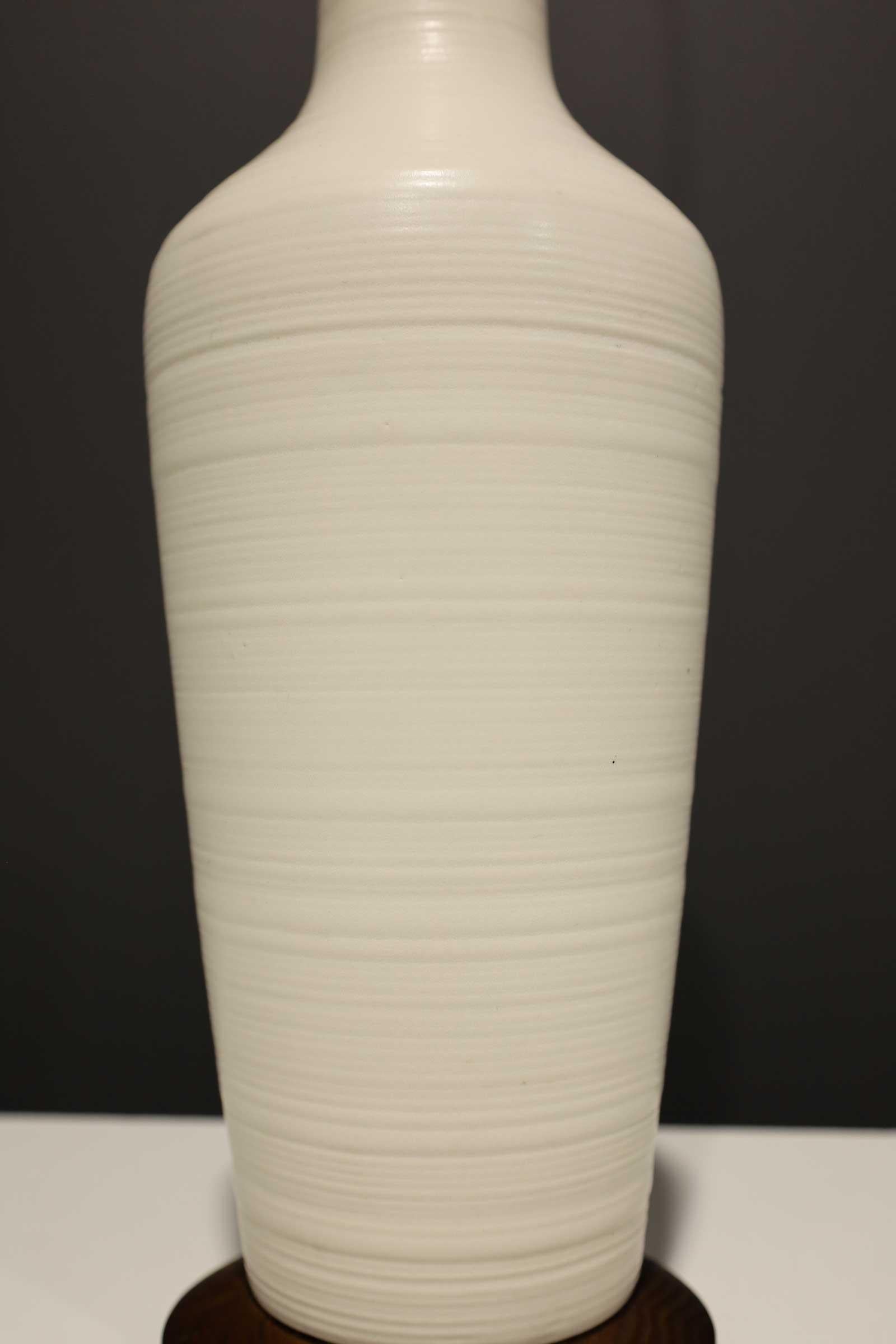 American Design Technics Table Lamp in White For Sale