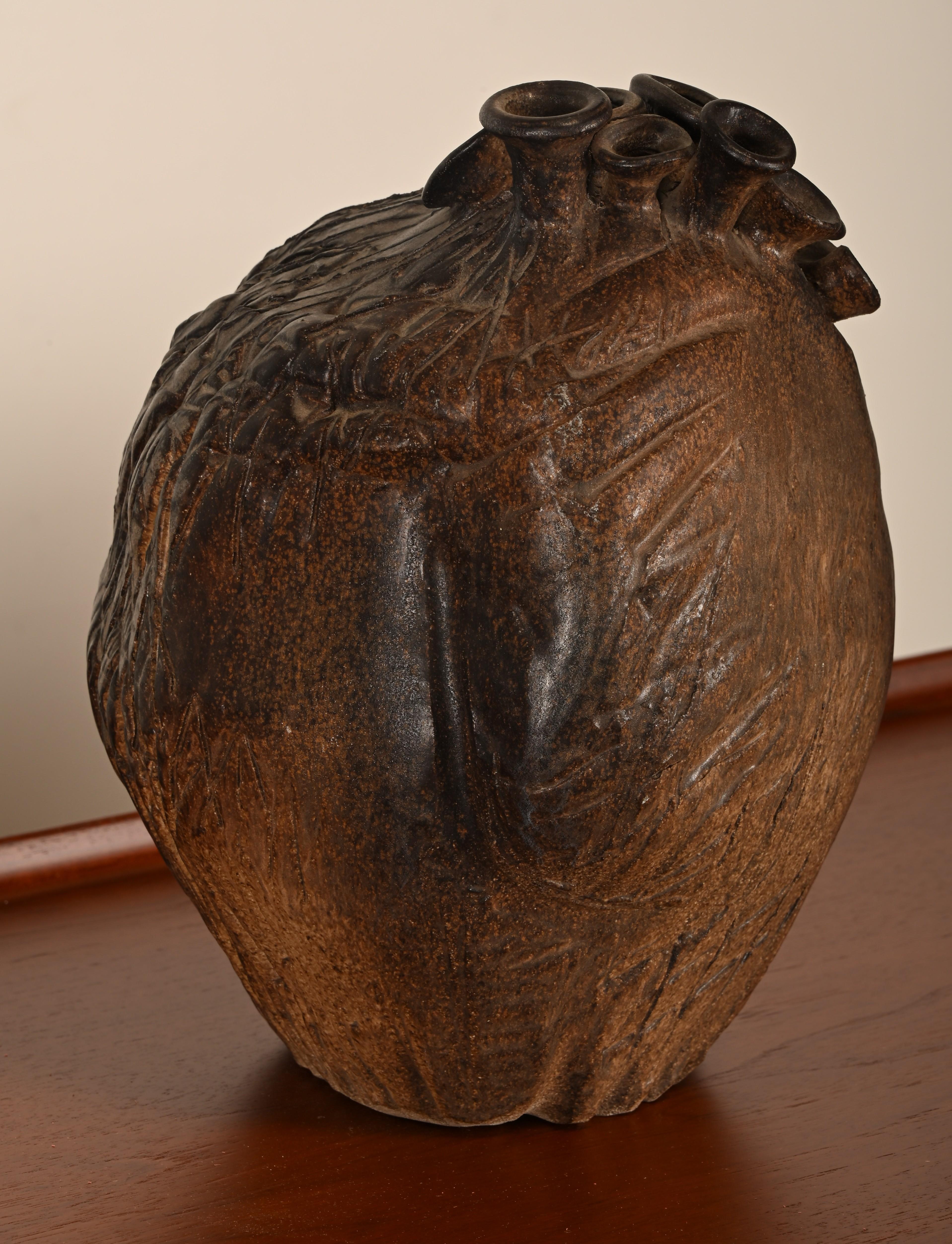 Terracotta Vaso Design Technics di Roberta Griffith, anni '60 in vendita