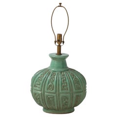 Design Technics Jade Green Ceramic Lamp