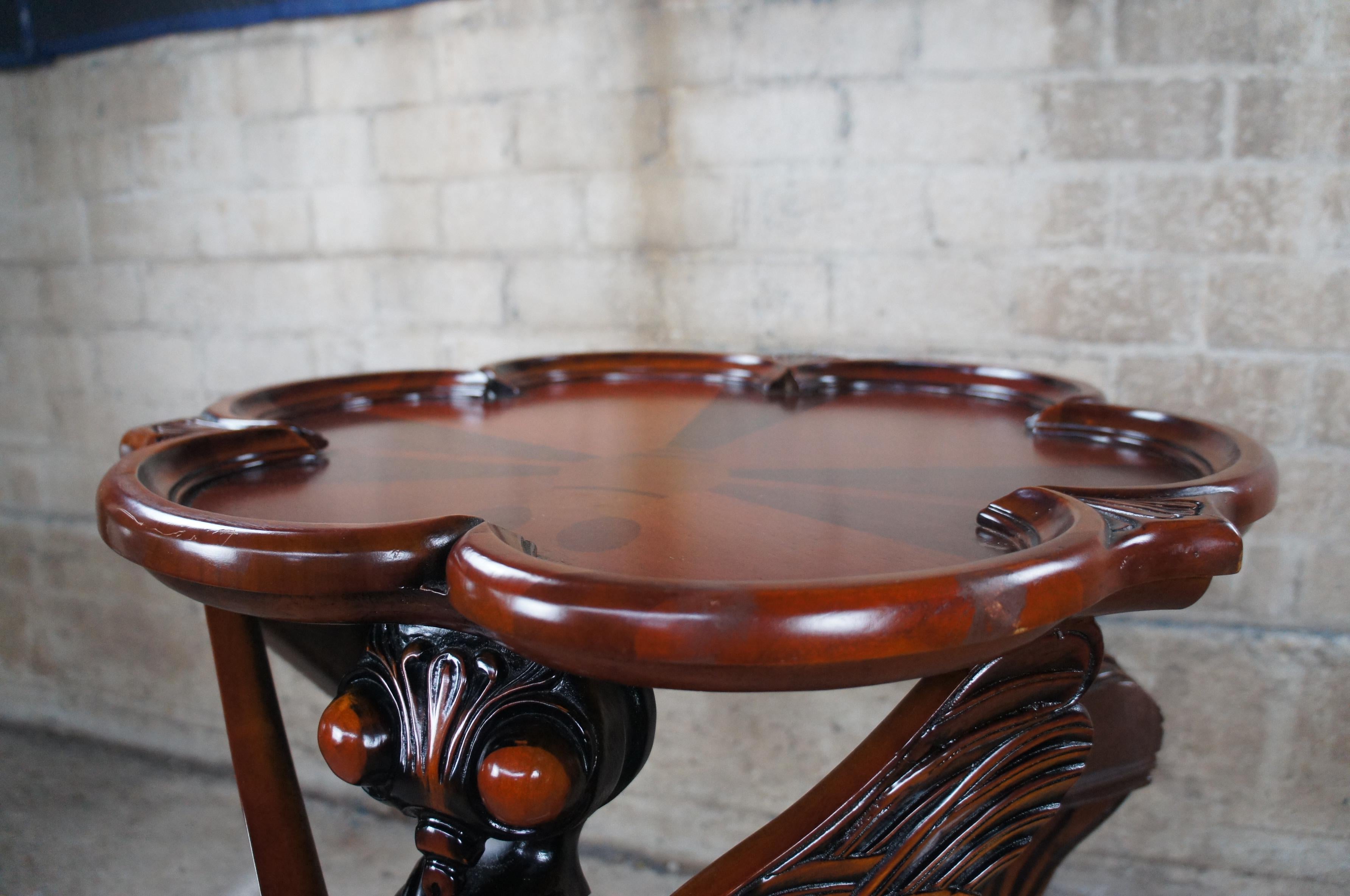 Design Toscano French Art Nouveau Mahogany Galle Dragonfly Occasional Table 10