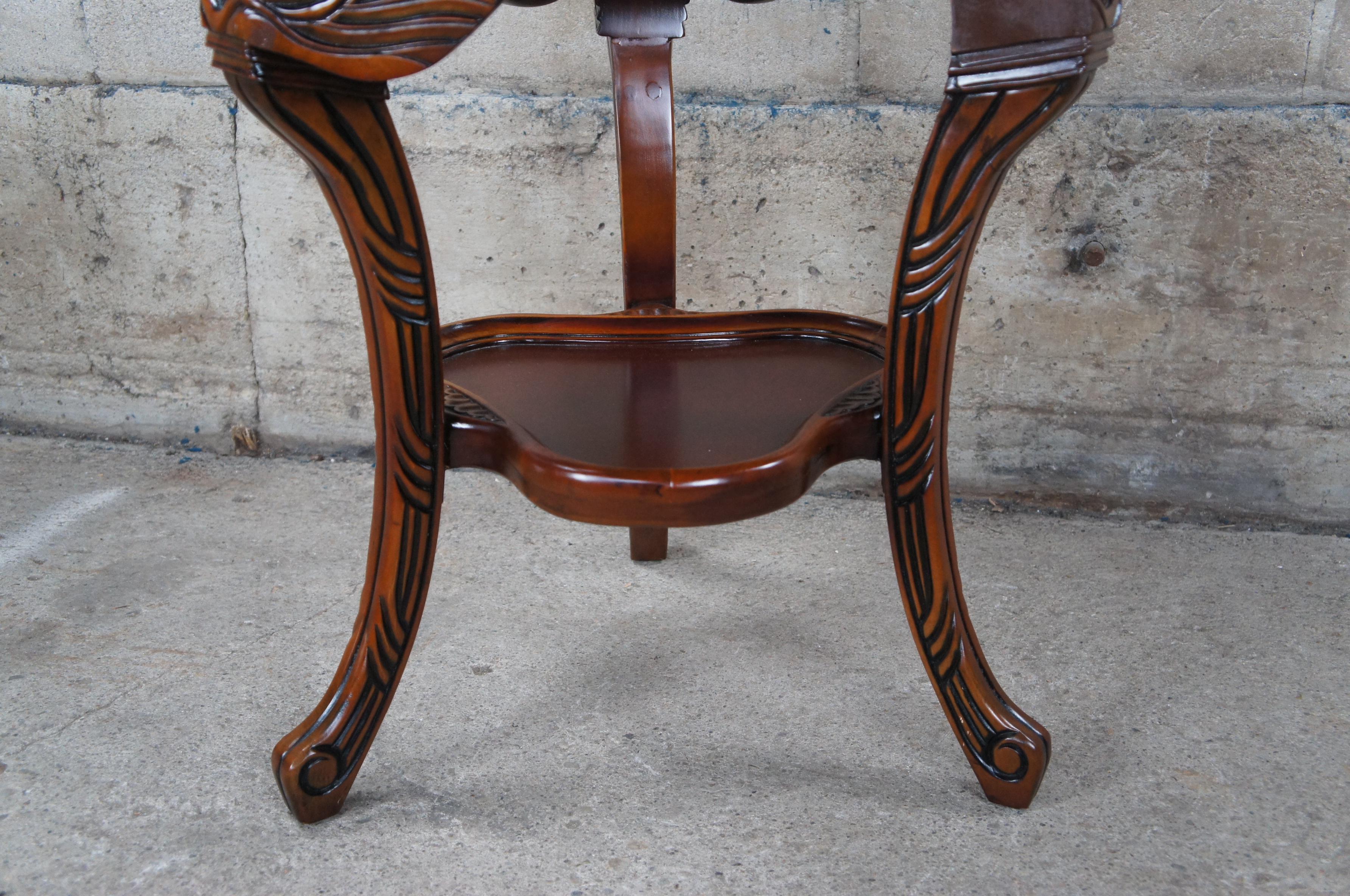 Design Toscano French Art Nouveau Mahogany Galle Dragonfly Occasional Table 3