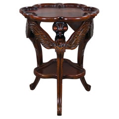 Design Toscano Table d'appoint libellule Galle en acajou Art Nouveau français