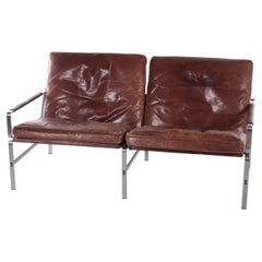 Design Two Seater Leather Sofa by Fabricius & Kastholm for Kill International, 1