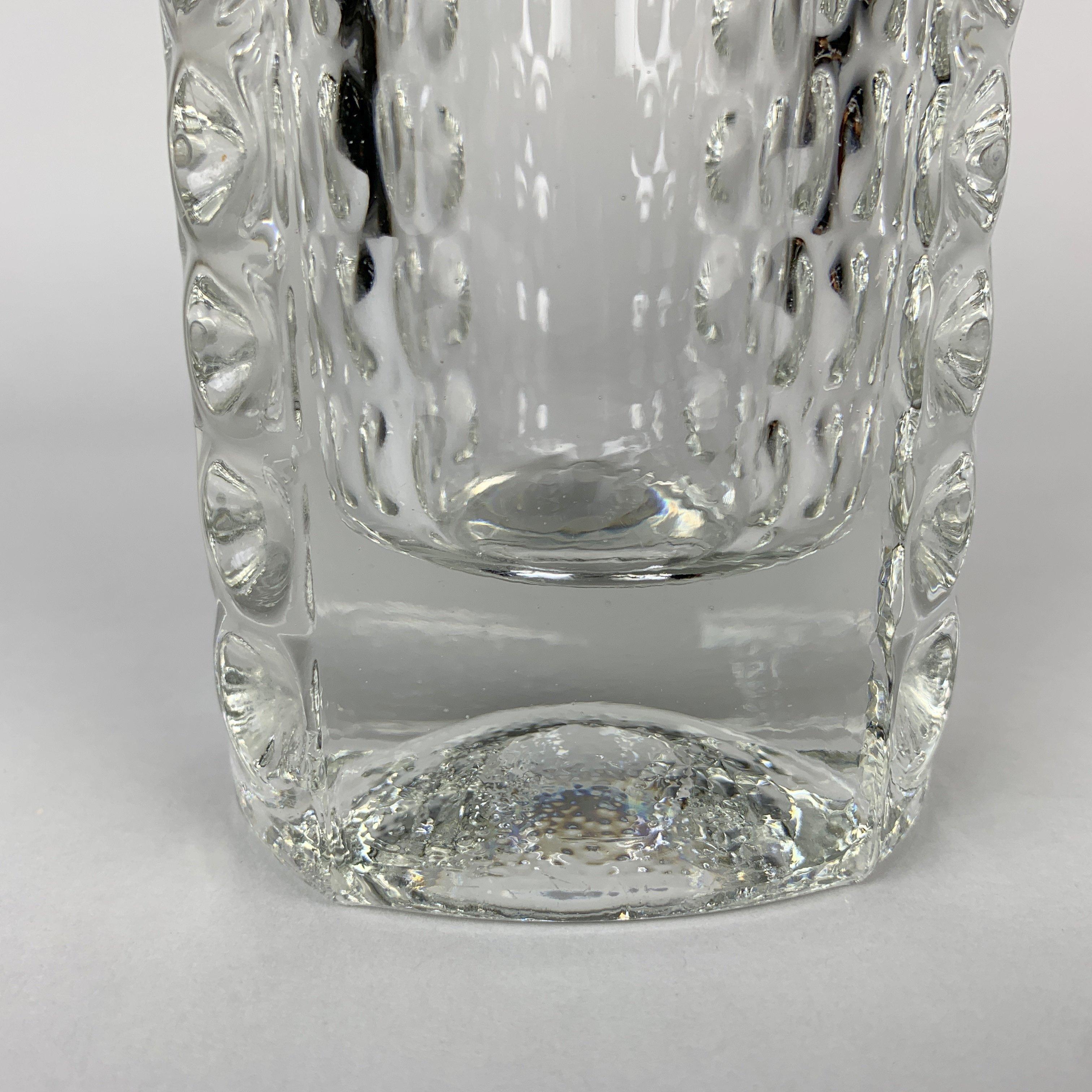 Vetro Vaso di design di Rudolf Jurnikl per la vetreria Rudolfova Hut Dubi, 1962 in vendita