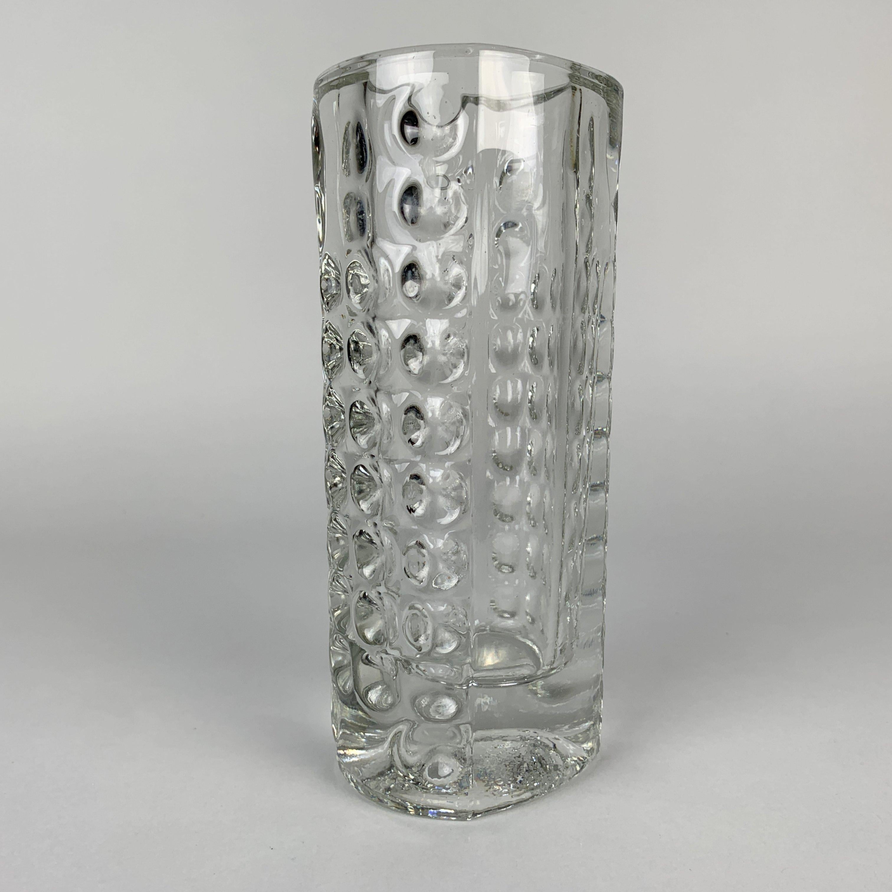 Design Vase by Rudolf Jurnikl for Rudolfova Hut Dubi Glassworks, 1962 For Sale 1