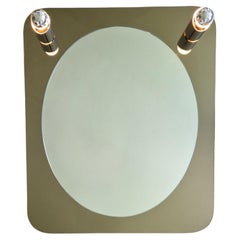 Miroir mural Design/One avec Lights, Italie, années 1970