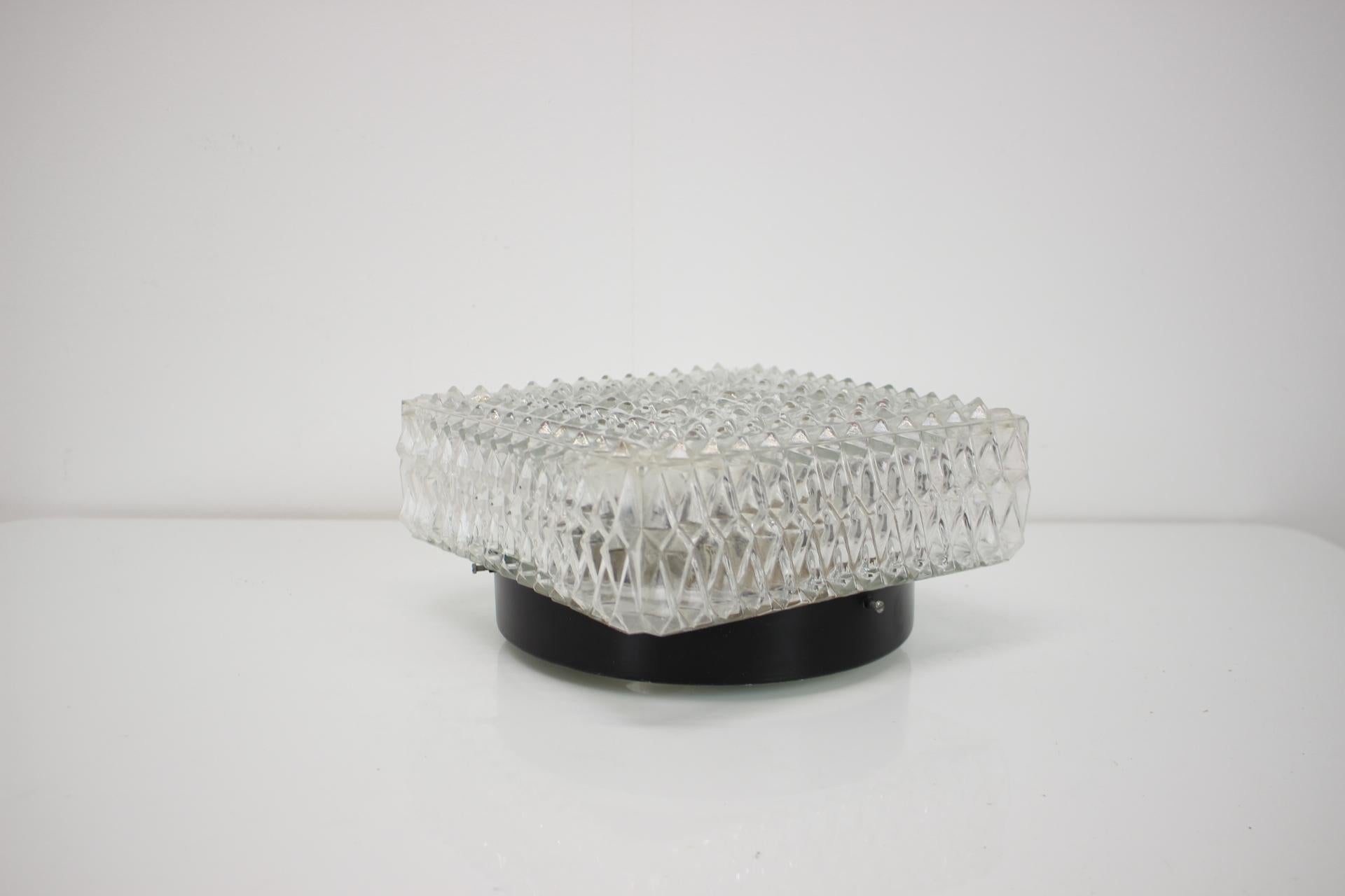 Design Wall or eiling Lamp, 1970s, Czechoslovakia For Sale 2