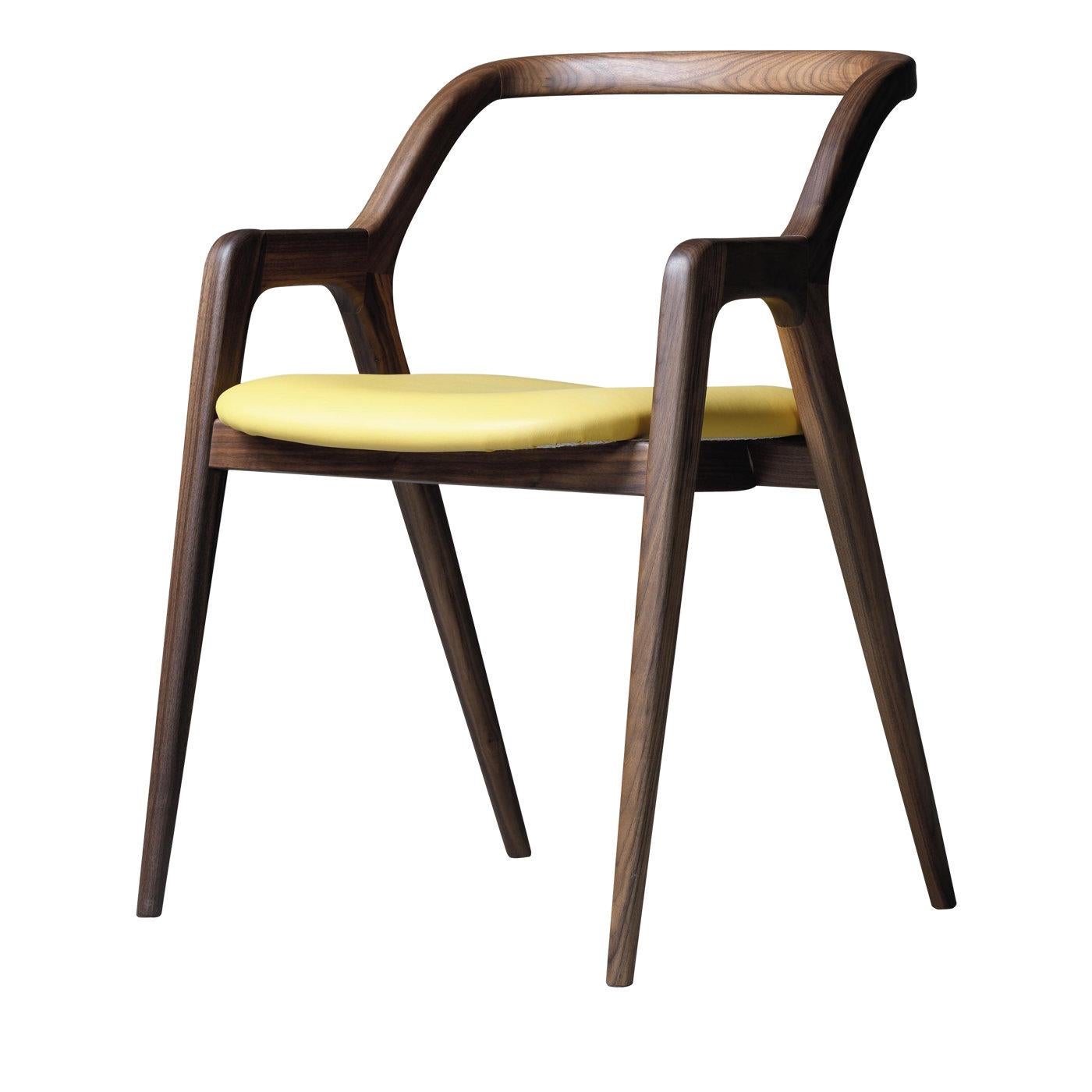 Contemporary Design Walnut Chair