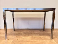 Design Wenge wood and chrome Dining/Office Table by Ladislav Vrátník, 1970s