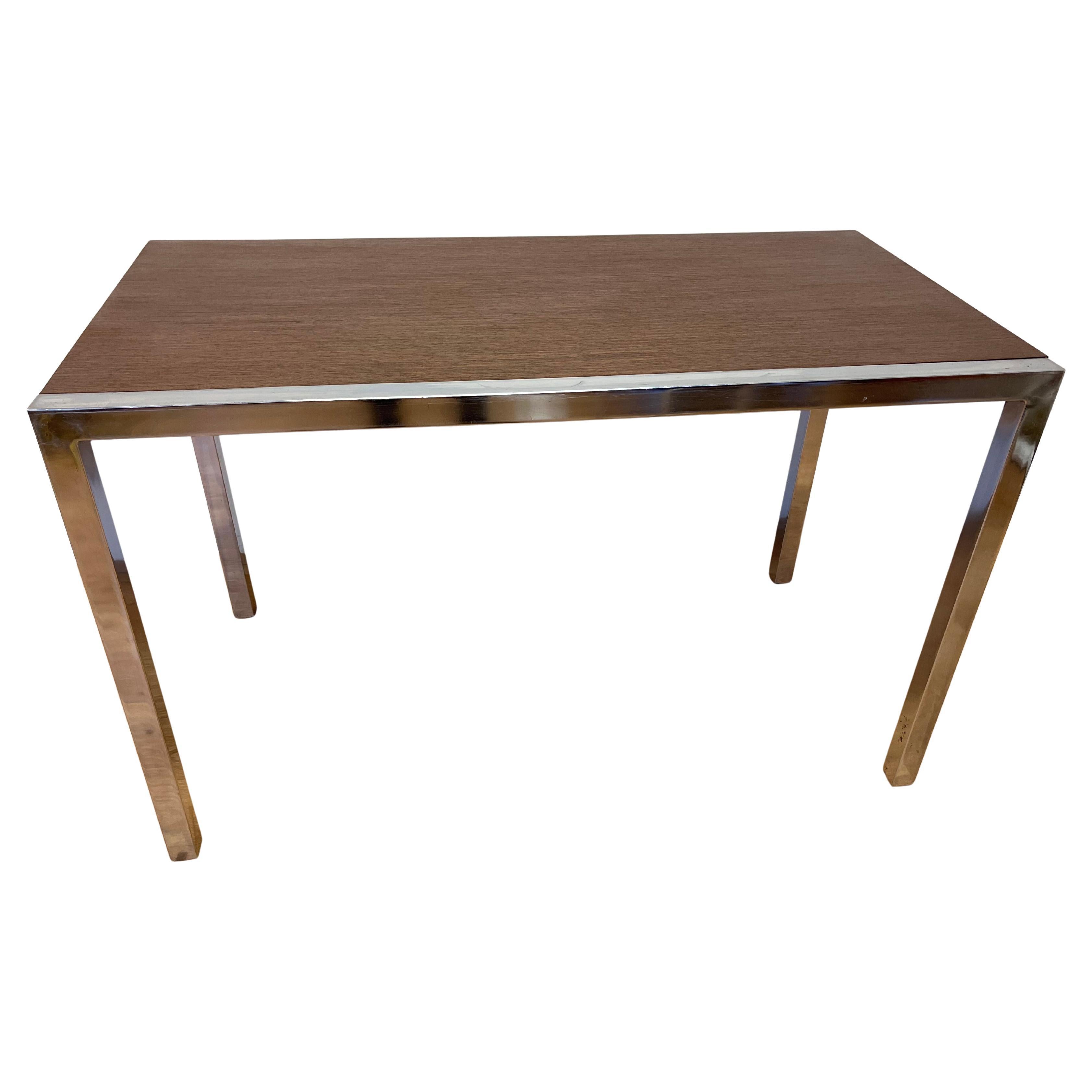Design Wenge wood and chrome Dining/Office Table by Ladislav Vrátník, 1970s For Sale