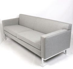 Design Within Reach Gray Wool Sofa Ted Boerner Theatre Model 80" Width