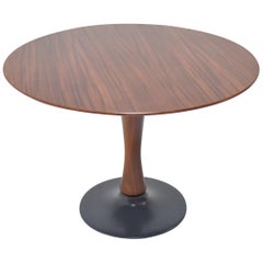 Designed Beech Round Dining Table, 1970s