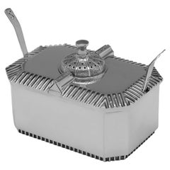 Vintage Designed by Anthony Elson for Hennell Frazer & Haws - Stylish Silver Condiment 
