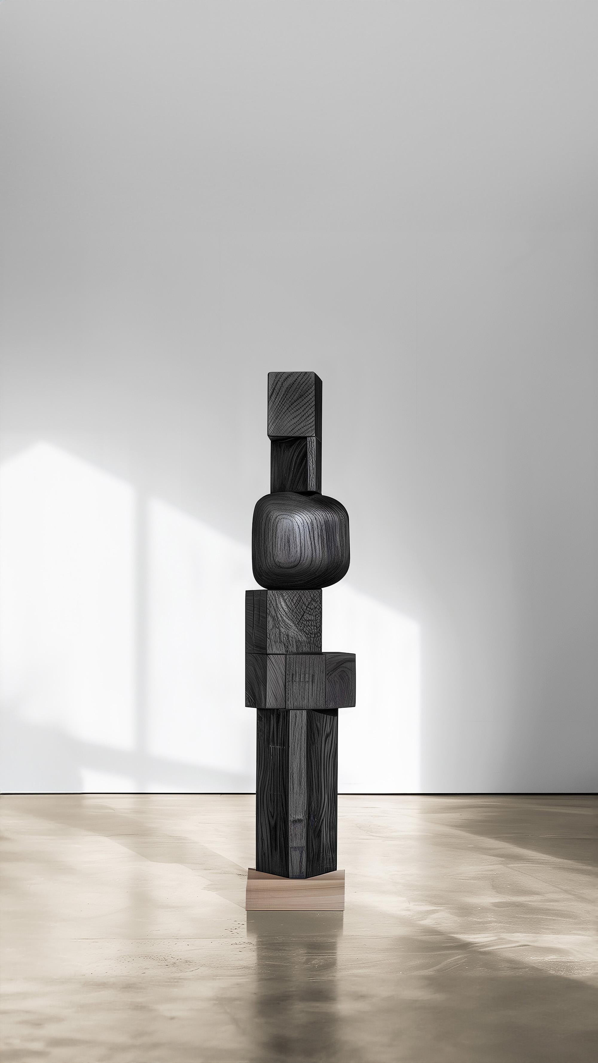 Designed by Joel Escalona Unseen Force No40 Abstract Wooden Totem In New Condition For Sale In Ciudad de México, CDMX