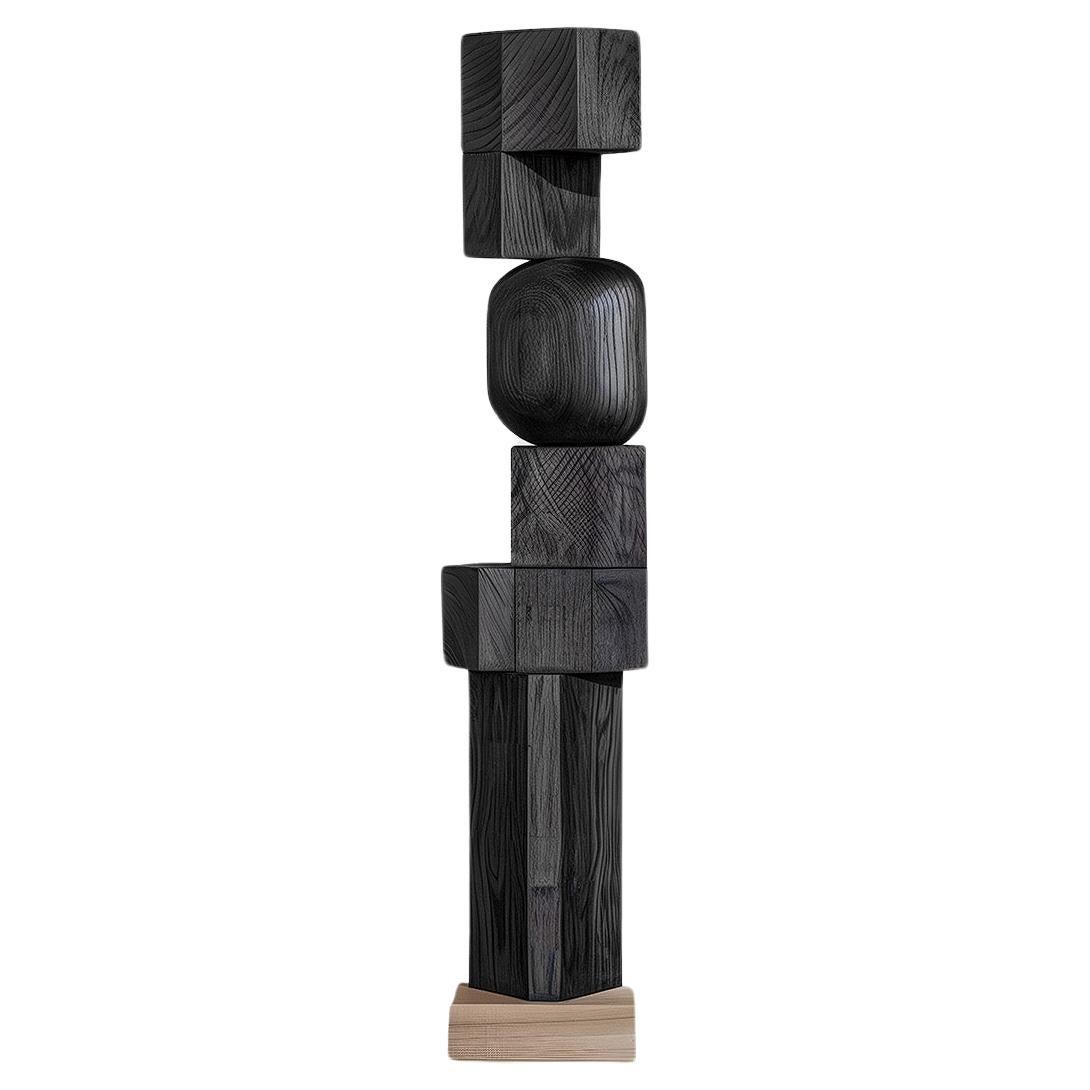 Designed by Joel Escalona Unseen Force No40 Abstract Wooden Totem For Sale