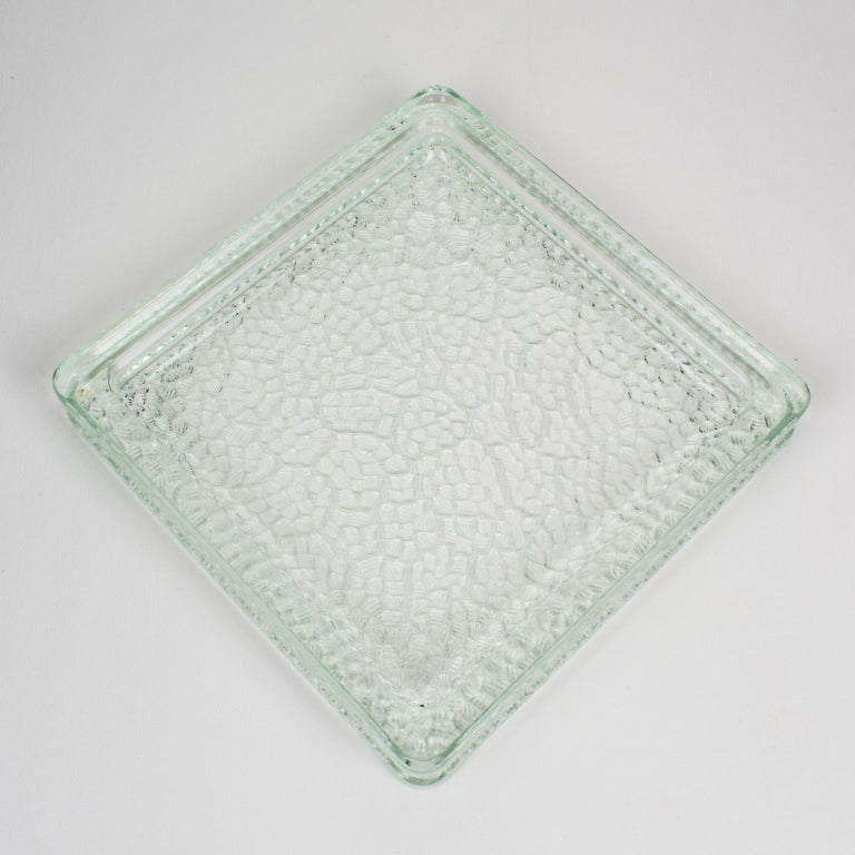 Designed by Le Corbusier for Lumax 1950s Nevada Molded Glass Desk Tidy