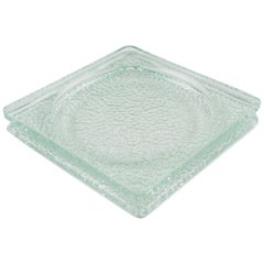 Designed by Le Corbusier for Lumax 1950s Nevada Molded Glass Desk Tidy Ashtray