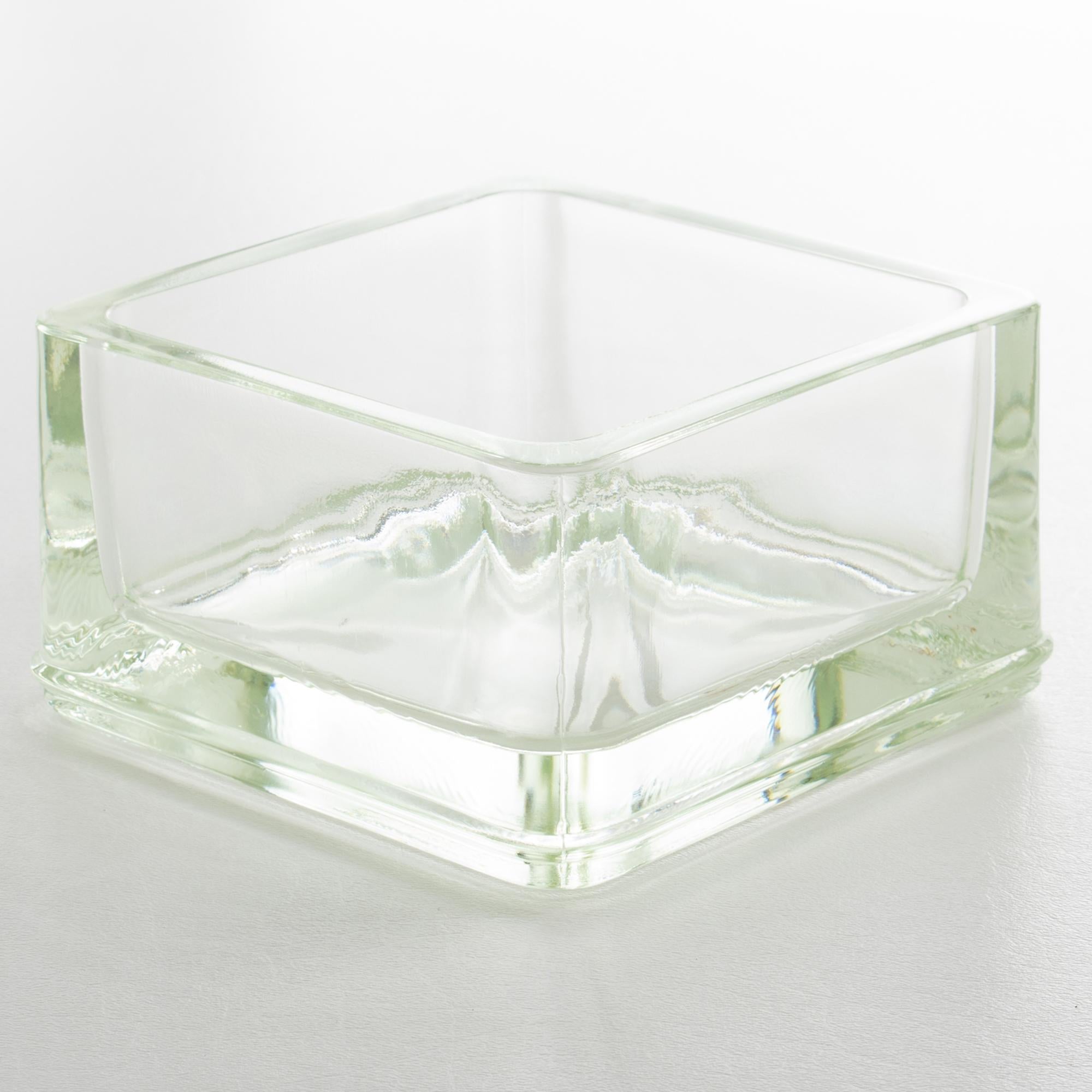 Français Conçu par Le Corbusier pour Lumax Glass Desk Tidy, Vide Poche, Catchall en vente