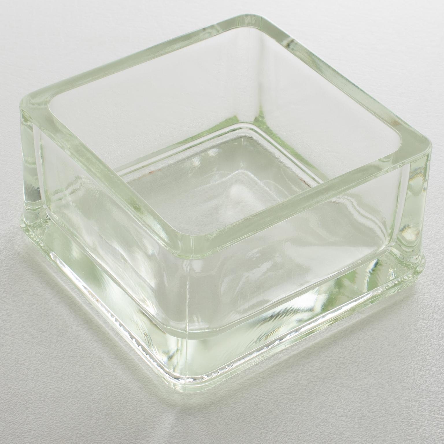Mid-20th Century Designed by Le Corbusier for Lumax Glass Desk Tidy, Vide Poche, Catchall For Sale