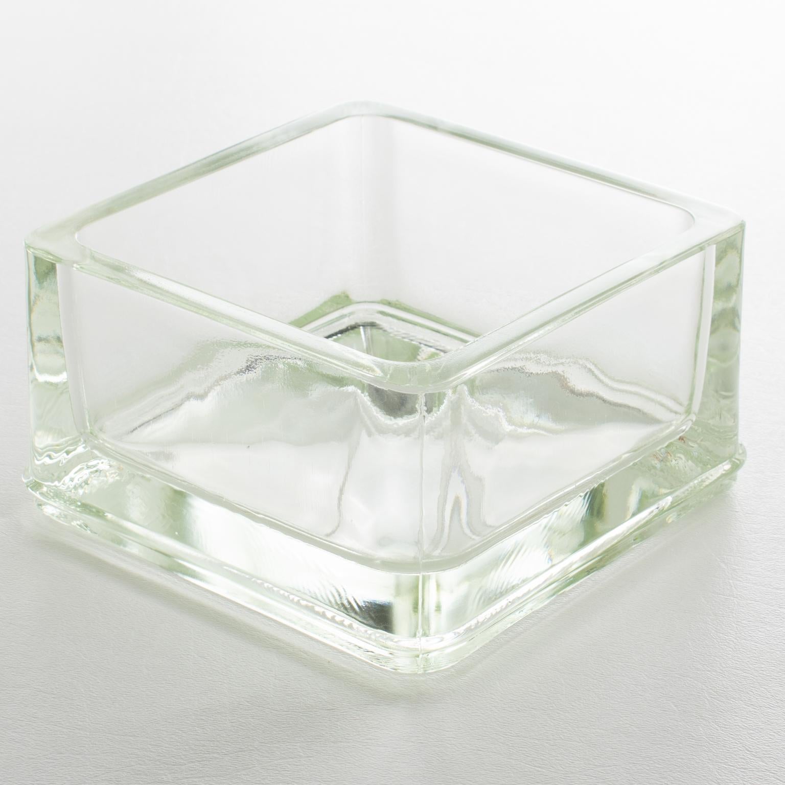 Designed by Le Corbusier for Lumax Glass Desk Tidy, Vide Poche, Catchall For Sale 2
