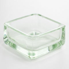 Designed by Le Corbusier for Lumax Molded Glass Desk Accessory Ashtray Catchall