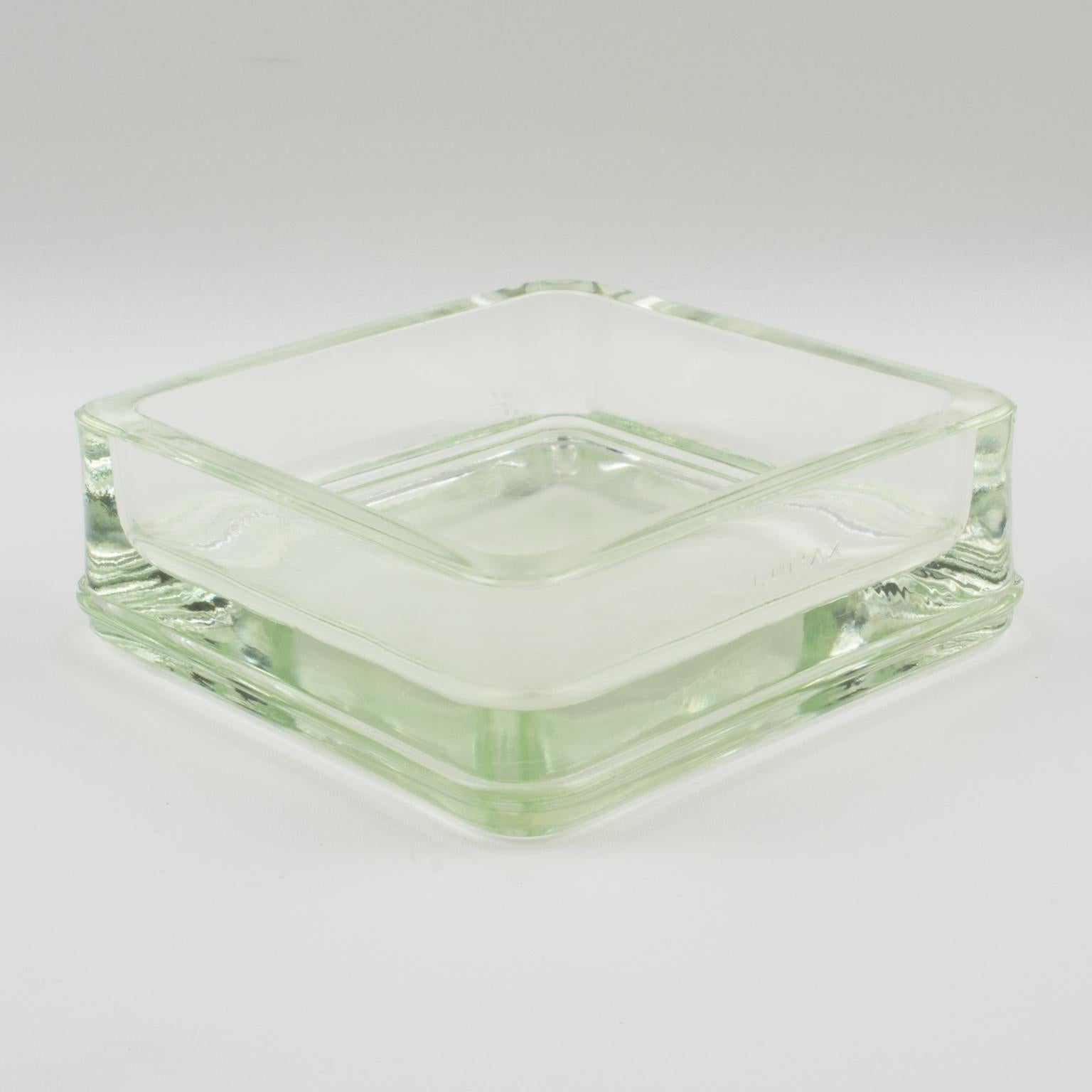 Mid-Century Modern Le Corbusier for Lumax Molded Glass Ashtray Catchall