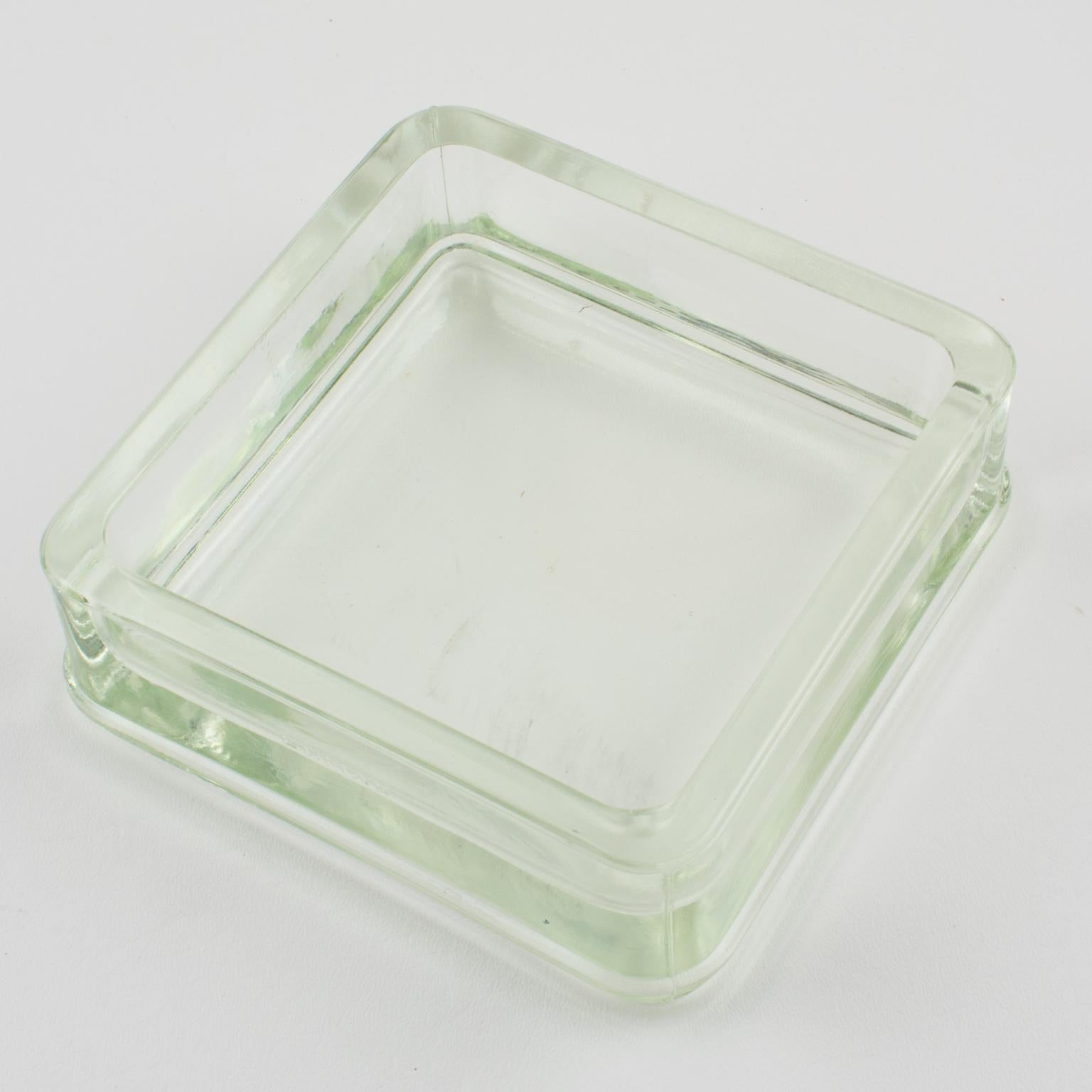Le Corbusier for Lumax Molded Glass Ashtray Catchall 2