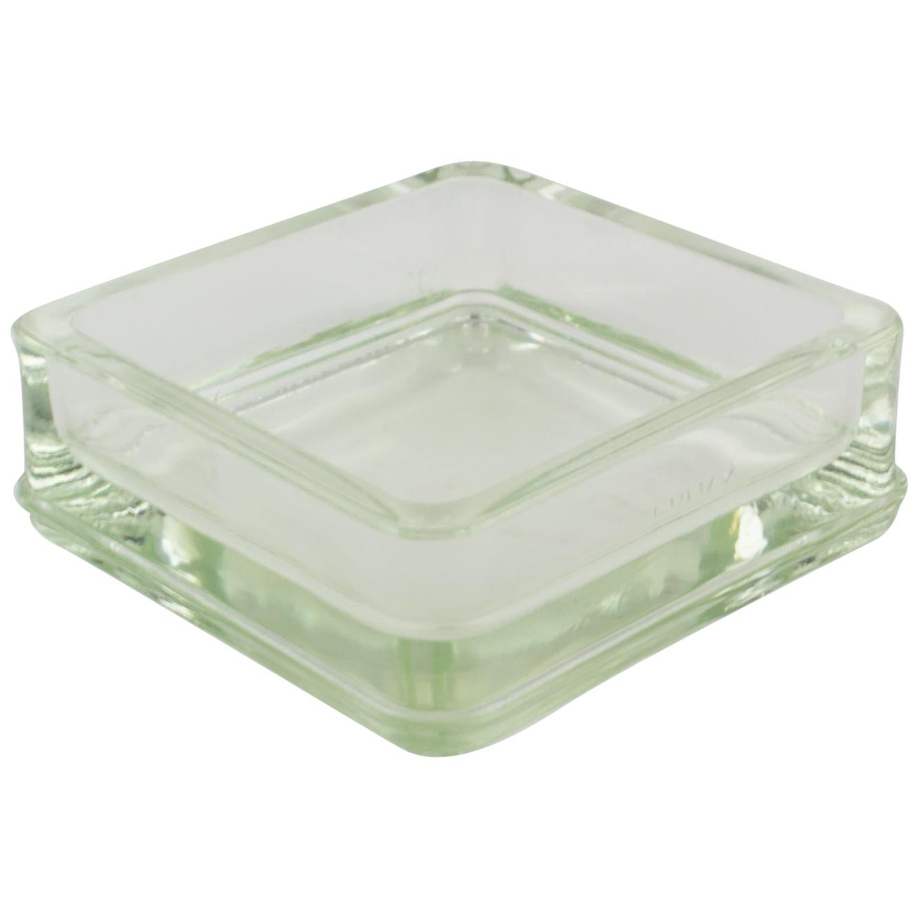 Le Corbusier for Lumax Molded Glass Ashtray Catchall