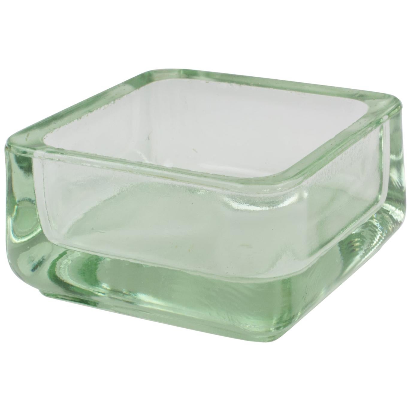 Designed by Le Corbusier for Lumax Molded Glass Desk Accessory Ashtray Catchall