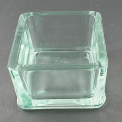 Designed by Le Corbusier for Lumax Molded Glass Desk Accessory Cigar Ashtray