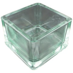 Designed by Le Corbusier for Lumax Molded Glass Desk Accessory Cigar Ashtray