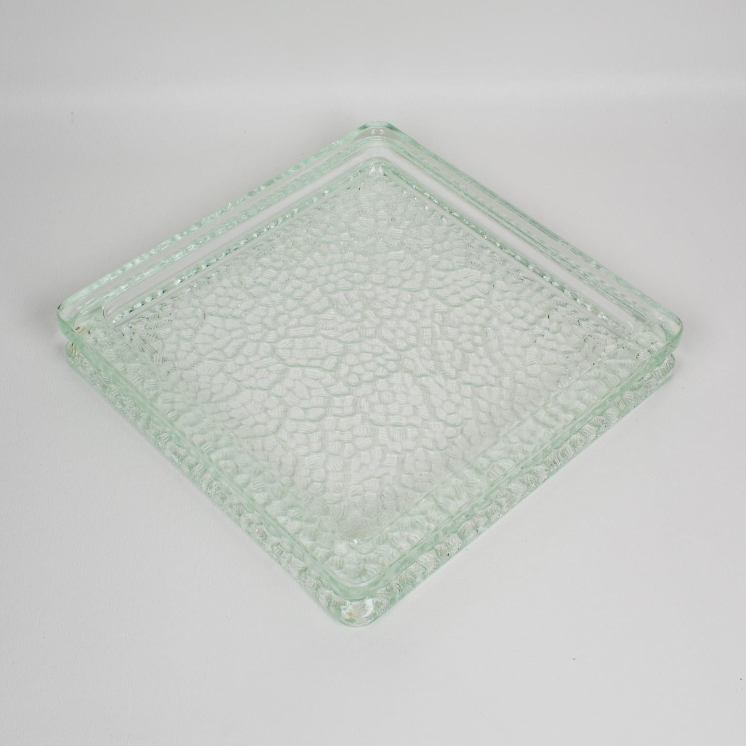 Designed by Le Corbusier for Lumax Nevada Molded Glass Desk Tidy