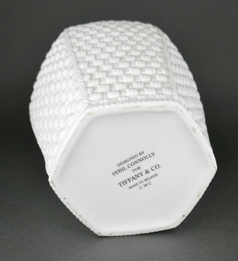 Designed by Sybil Connolly For Tiffany and Co Basket Weave Irish