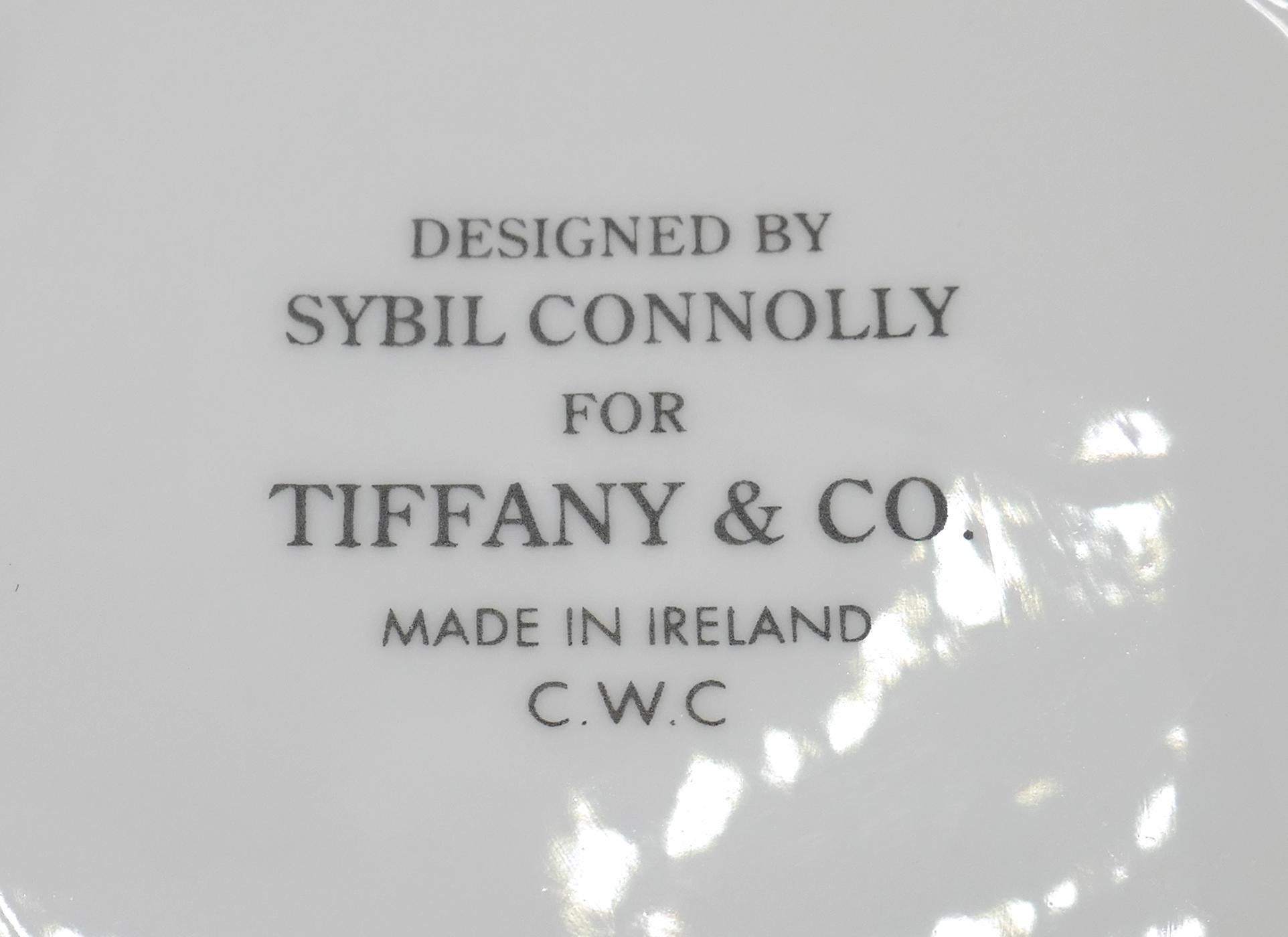 Designed By Sybil Connolly For Tiffany & Co Set Of Three Porcelain Flower Pots For Sale 4