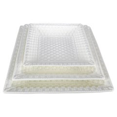 Designed By Sybil Connolly For Tiffany & Co Set Of Three Porcelain Nesting Trays