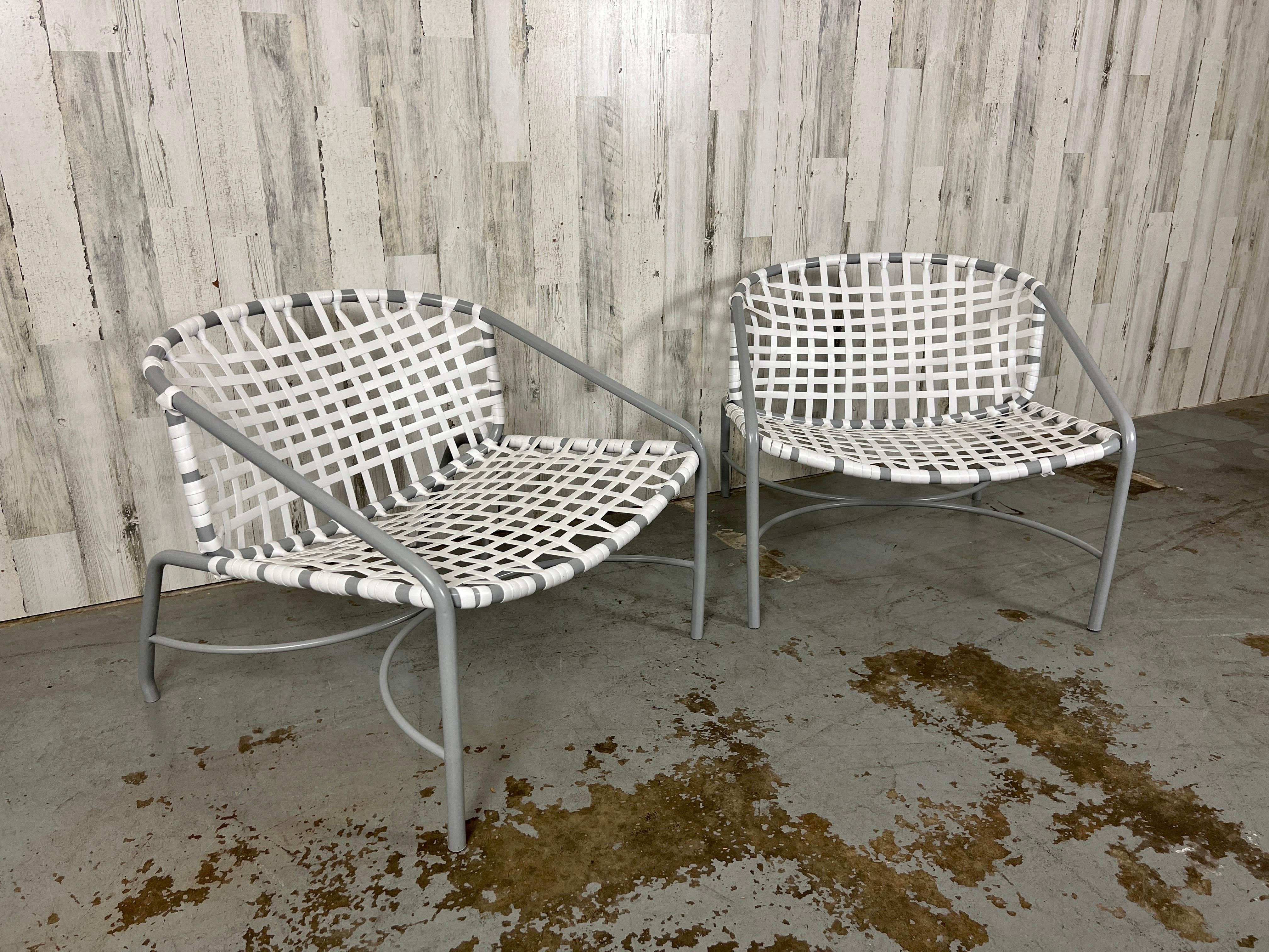 American Designed by Tadao Inouye, Kantan Lounge Chairs for Brown Jordan For Sale