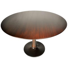 Designed Mahogany Round Dining Table, 1969