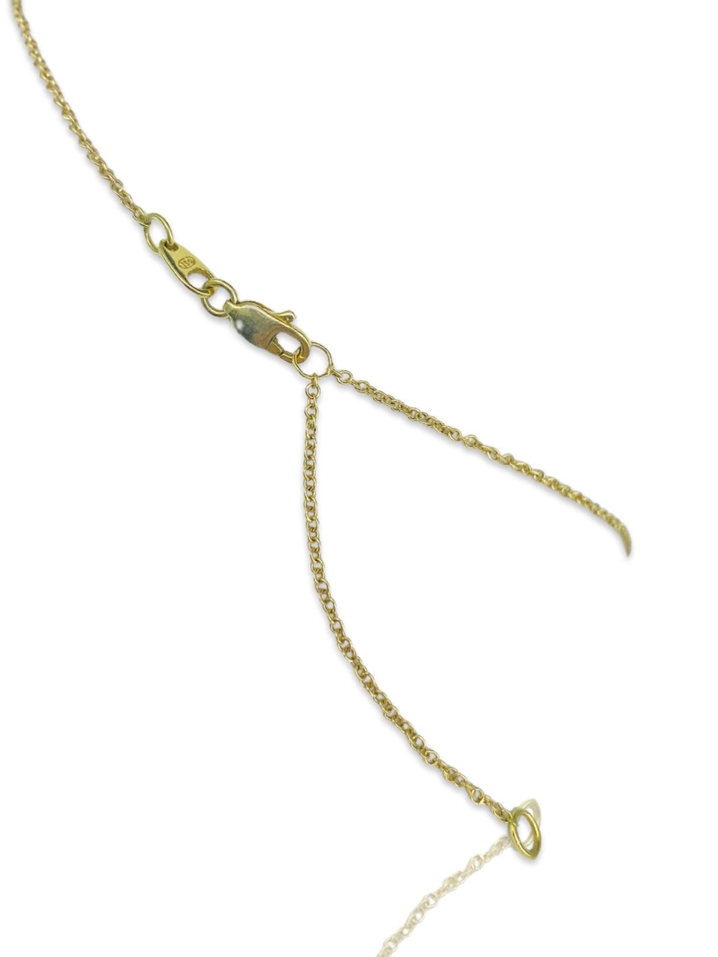 Design/One 1.00 Carat Diamonds By The Yard Cross Pendant Necklace 18k Gold en vente 3